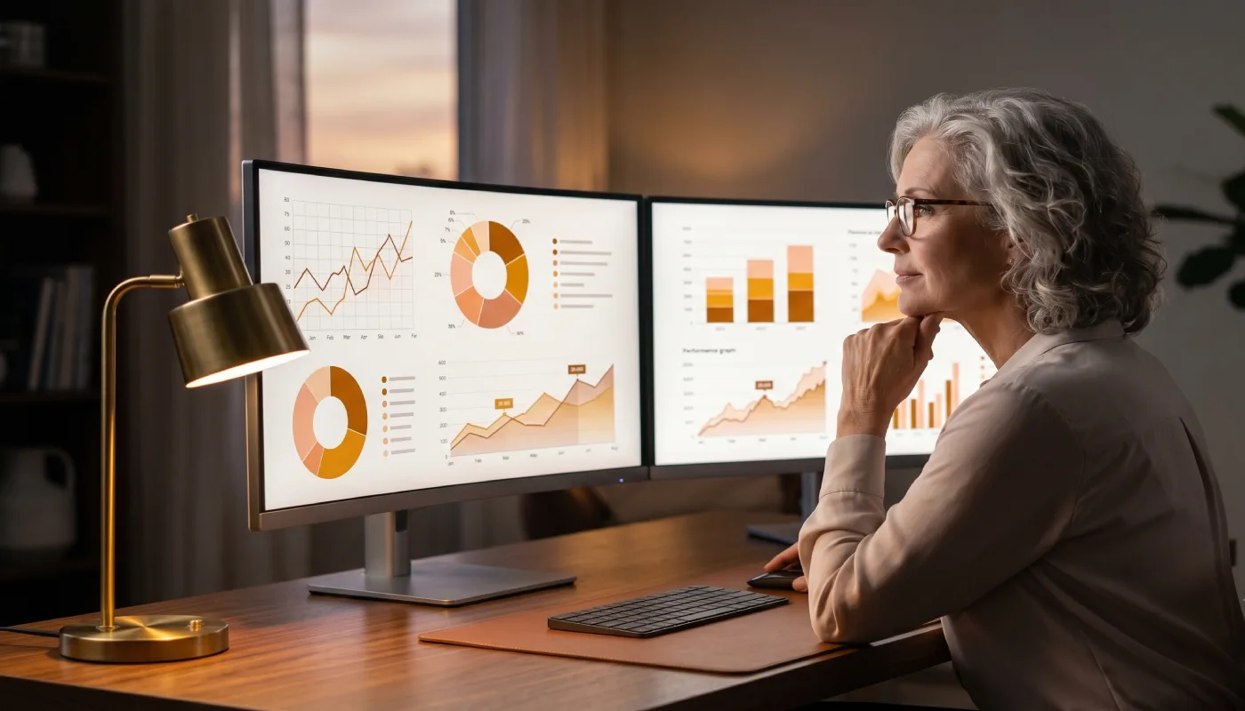 Multiple financial charts displaying stock market data across asset classes